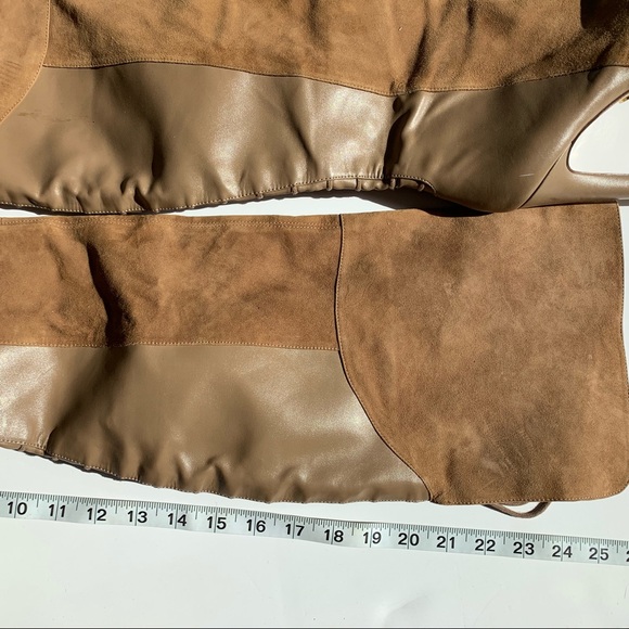 Over the knee platform suede boots - Picture 2 of 6